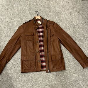 Lined Leather Jacket
